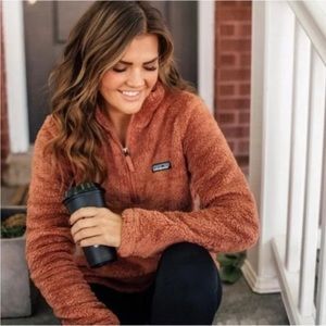 Patagonia Women’s Los Gatos 1/4 Zip Fleece Pullover Burnt Orange Small